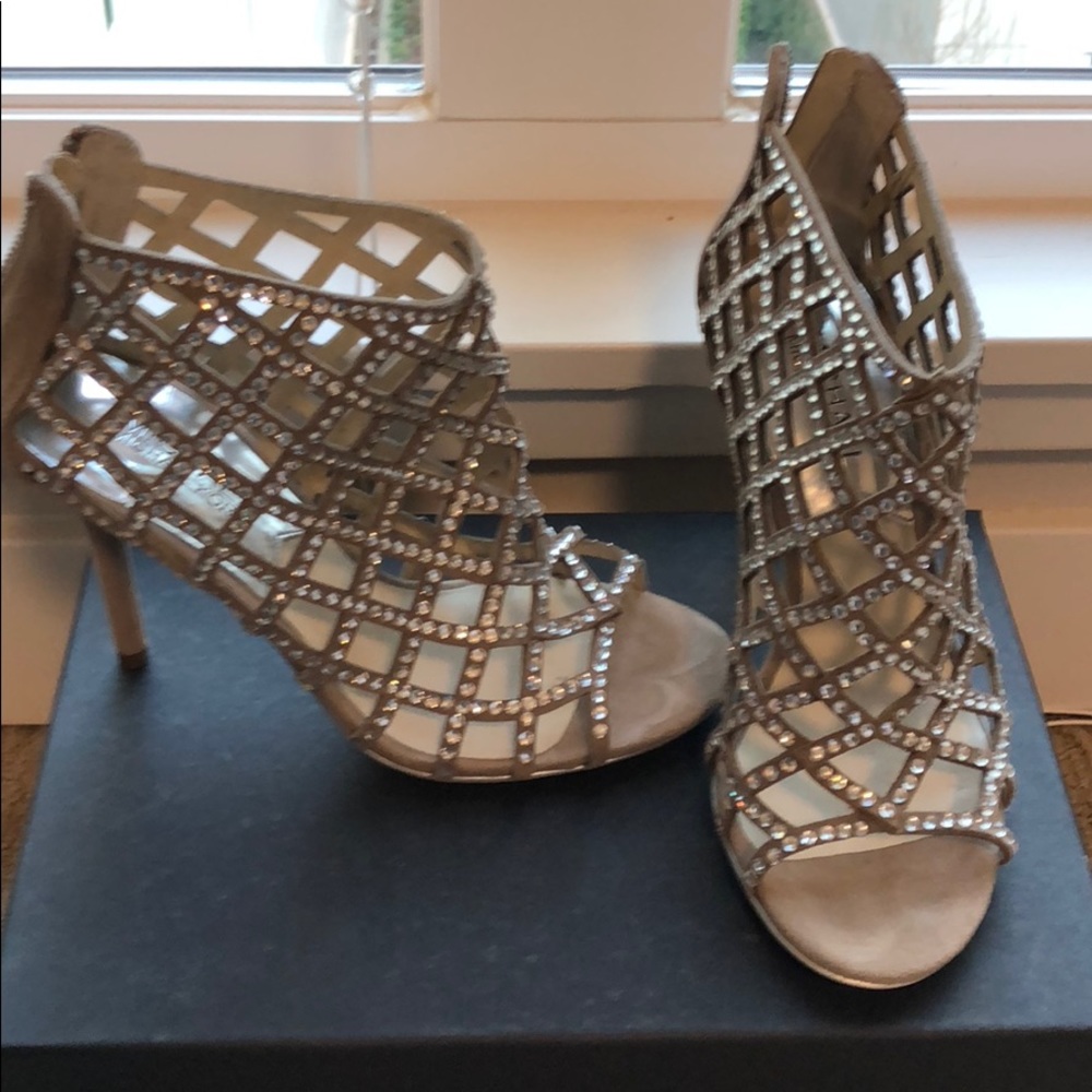 MICHAEL Michael Kors rhinestone cage sandals 6M